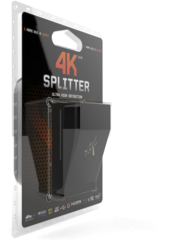 HDfury 4K Splitter — 1x2 HDMI Splitter with EDID AutoMix