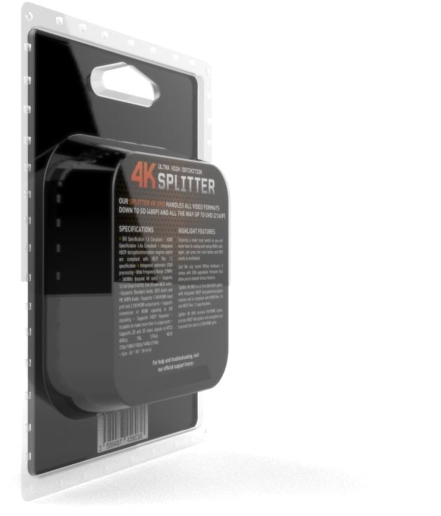 HDfury 4K Splitter — 1x2 HDMI Splitter with EDID AutoMix